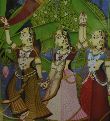 3 Dancers Ramnath Podar Haveli Museum Nawalgarh Bev Dunbar The Gilded Image