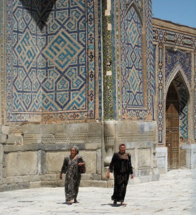 Blue Monument Samarkand Uzbekistan Bev Dunbar The Gilded Image