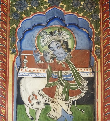 Dunlod Haveli Painted Krishna Bev Dunbar The Gilded Image