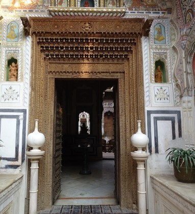 Fatepur Carved Wooden Door Nandine Le Prince Haveli Bev Dunbar The Gilded Image