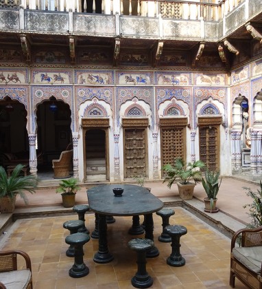 Fatepur Inner Courtyard Nandine Le Prince Haveli Bev Dunbar The Gilded Image