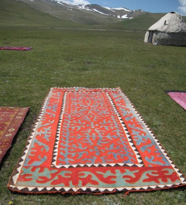 Felt Quilt Song Kul Lake Kyrgyzstan Bev Dunbar The Gilded Image
