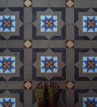 Gagner Palace Bikaner 3 Edwardian Floor Tiles - Bev Dunbar The Gilded Image