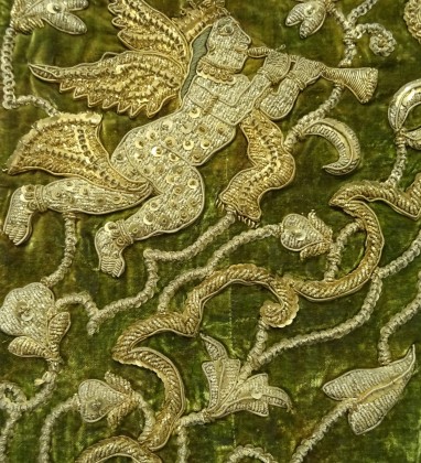 Gilded Angel Velvet Cloth Ganesh Emporium Udaipur Bev Dunbar The Gilded Image