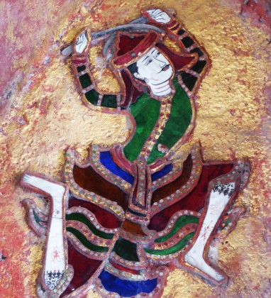 Gilded Dancer Mosaic Inle Lake © Bev Dunbar The Gilded Image