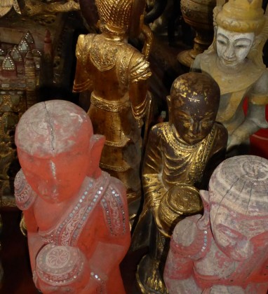 Gilded statues Antique Shop Bagan © Bev Dunbar The Gilded Image