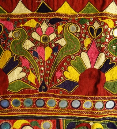 Green Parrot Textile Ganesh Emporium Udaipur Bev Dunbar The Gilded Image