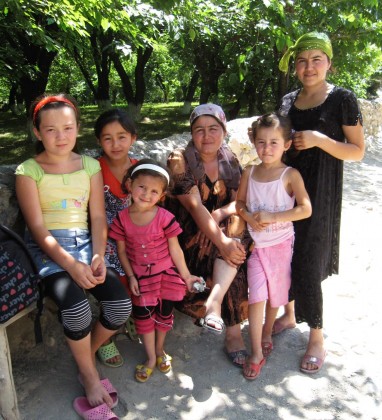 Happy Family Sentab Village Uzbekistan Bev Dunbar The Gilded Image