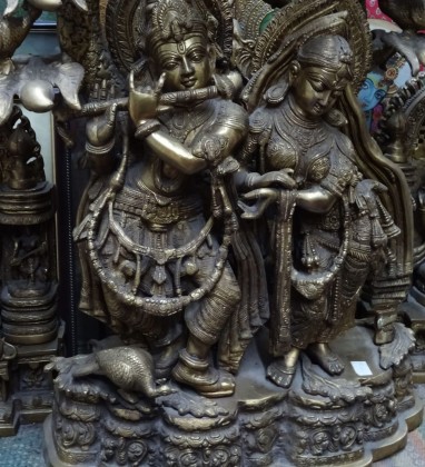JAIPUR Brass Krishna and Parvati Bev Dunbar The Gilded Image