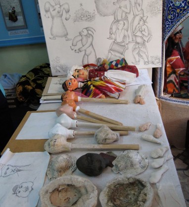 Making Puppets Bukhara Uzbekistan Bev Dunbar The Gilded Image