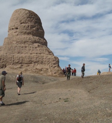 Mor Stupa near Kashgar Bev Dunbar The Gilded Image
