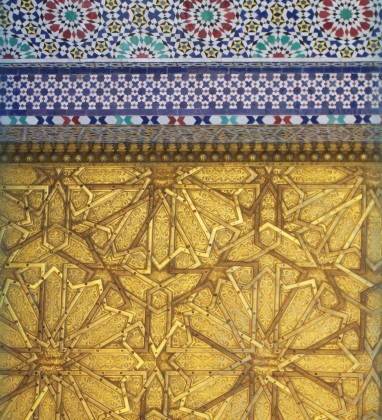 Morocco Gold Tile Geometry Bev Dunbar The Gilded Image