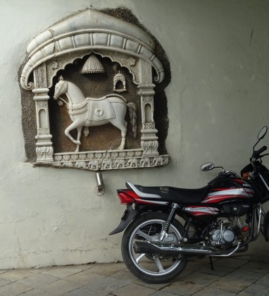 Motorbike Udaipur Bev Dunbar The Gilded Image