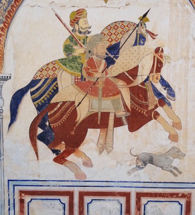 Nawalgarh - Ramnath Podar Haveli Museum Painted Riders Bev Dunbar The Gilded Image