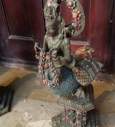 Nawalgarh - Ramnath Podar Haveli Museum Statue - Bev Dunbar The Gilded Image