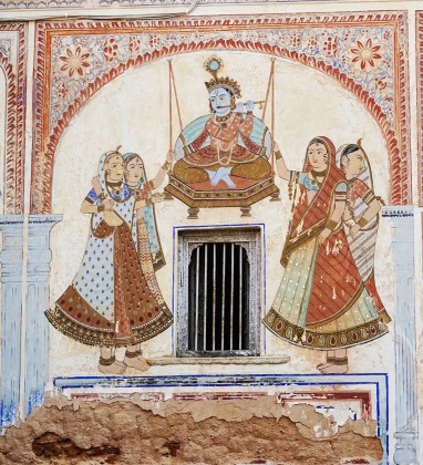 Nawalgarh - Ramnath Podar Haveli Museum Wall Decay Bev Dunbar The Gilded Image