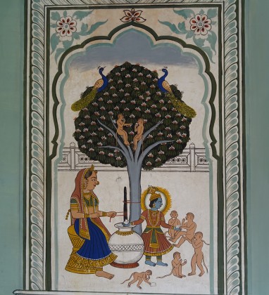 Nawalgarh - Ramnath Podar Haveli Museum - Wall Panel Bev Dunbar The Gilded Image