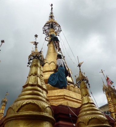 No safety worries Mt Poppa Myanmar © Bev Dunbar The Gilded Image
