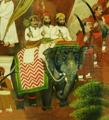 Painted Elephant City Palace Udaipur Bev Dunbar The Gilded Image