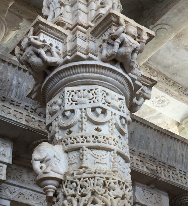 Ranakpur Stone Column Jain Temple Bev Dunbar The Gilded Image