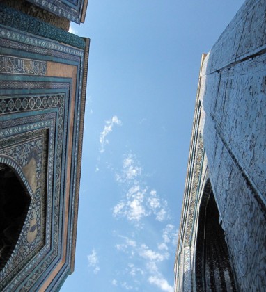 Shah i Zinda Sky Samarkand Uzbekistan Bev Dunbar The Gilded Image