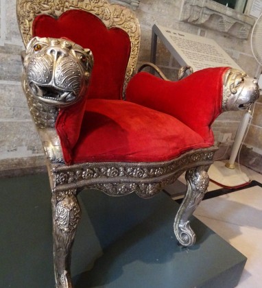 Silver Lion Chair City Palace Udaipur Bev Dunbar The Gilded Image
