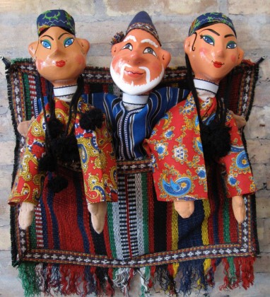 Three Puppets Uzbekistan Bev Dunbar The Gilded Image