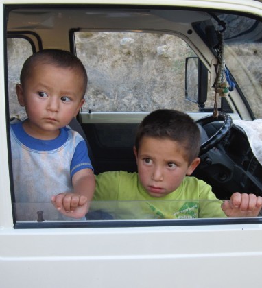 Two Boys Sentab Village Uzbekistan Bev Dunbar The Gilded Image