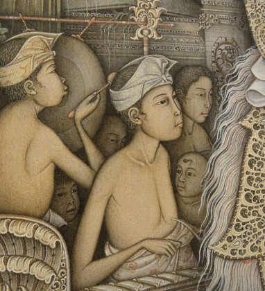 Ubud Musicians ( painting detail) Bev Dunbar The Gilded Image